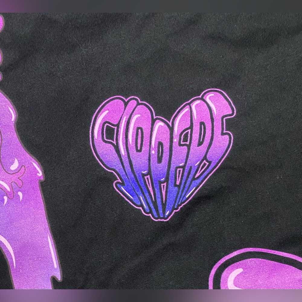 NEW Capn On Melrose Puffers & Sippers Purple Lean T Shirt Sz M Black Double Cup - Picture 6 of 9